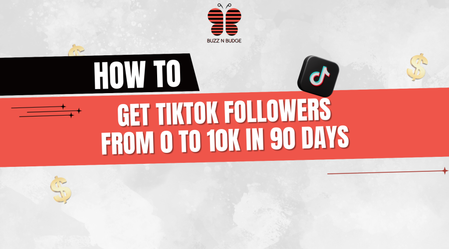 Step-by-step guide showing how to grow a TikTok account from 0 to 10K followers in 90 days with trending content and algorithm hacks.
